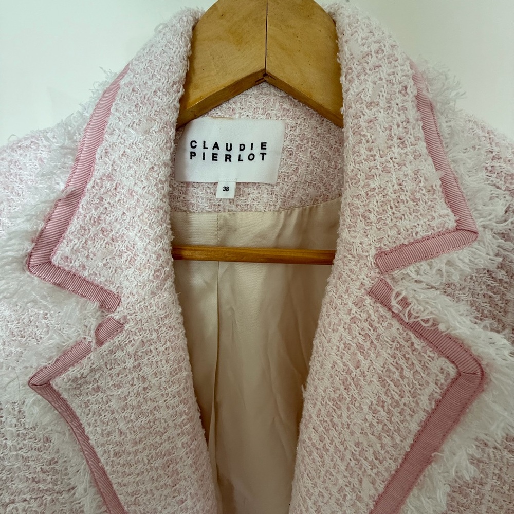Claudie Pierlot Women's Pink Textured Jacket